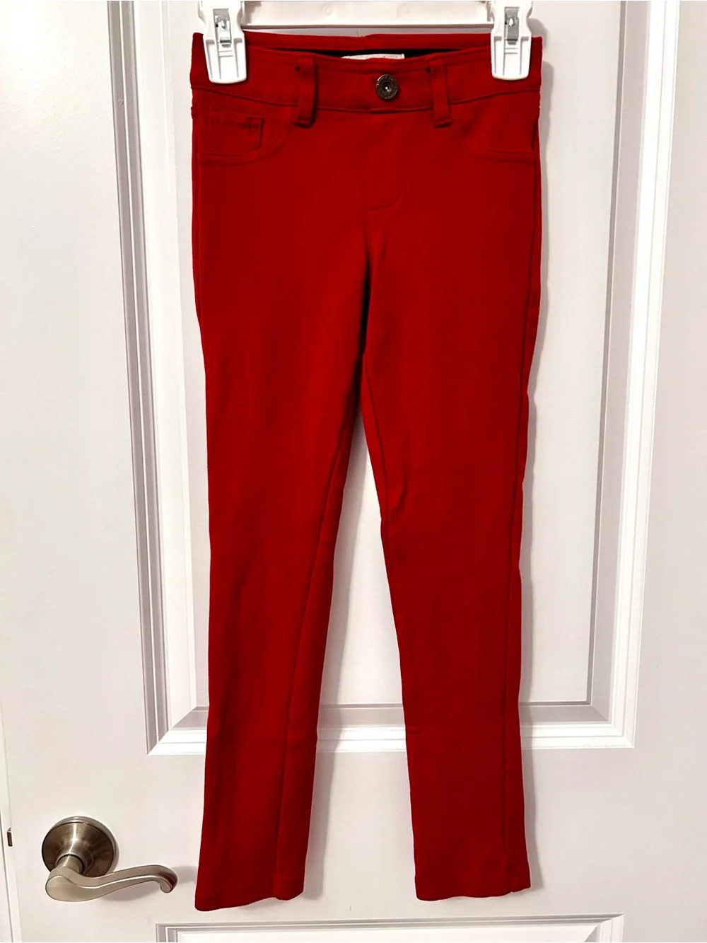 Girl’s Copper Key Red Skinny Pants